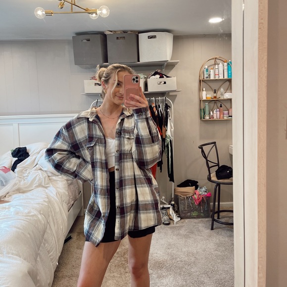 Free People Jackets & Blazers - COVINGTON flannel jacket XL